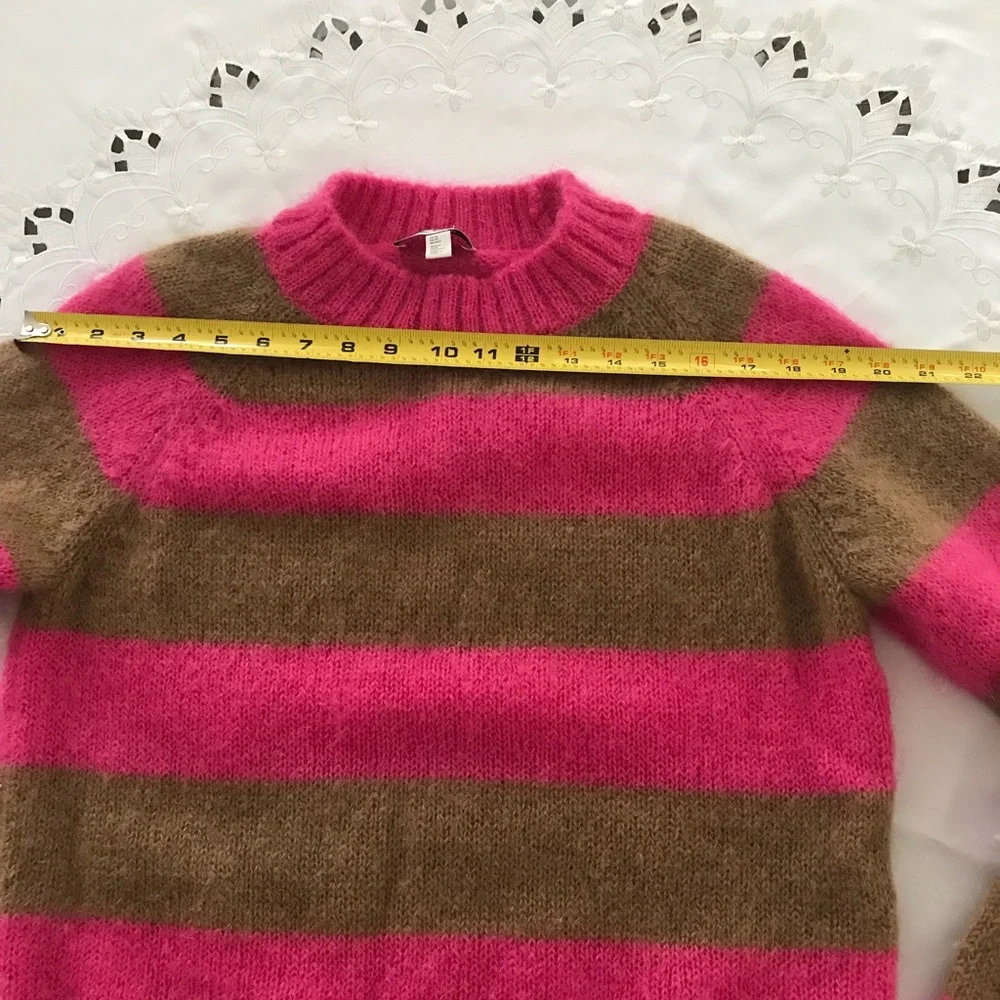 NWOT COS  Knitted   Mohair Wool Sweater SZ XS - Picture 4 of 13